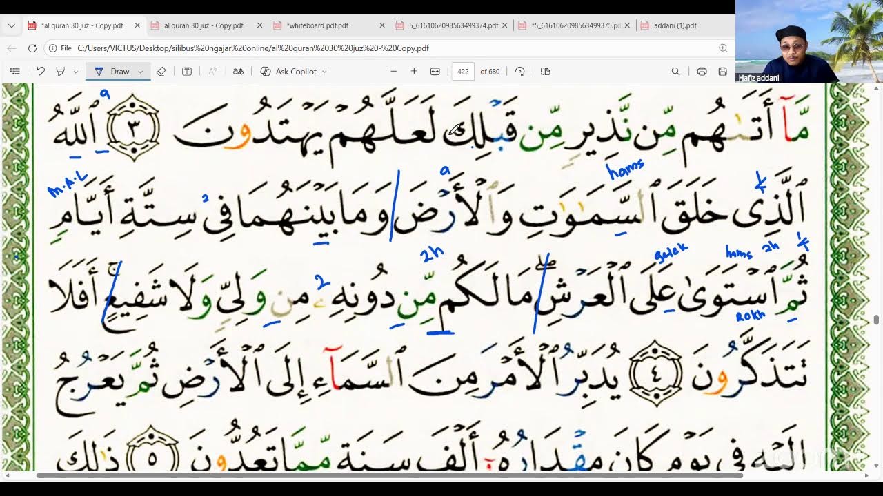 Kuliah Online Percuma Makhraj Sifat Surah Lazim 4.0 (EPISOD 4⃣1⃣)