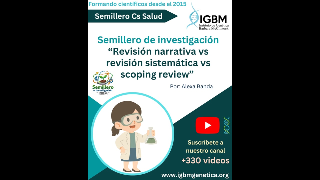 Revisión narrativa vs revisión sistemática vs scoping review