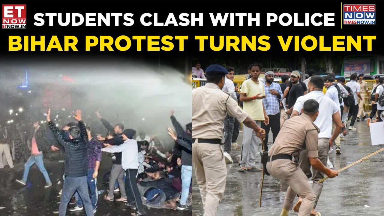 Patna Erupts! Bihar Students Clash With Police As Protest Turns Violent | Shocking Visuals | ET Now