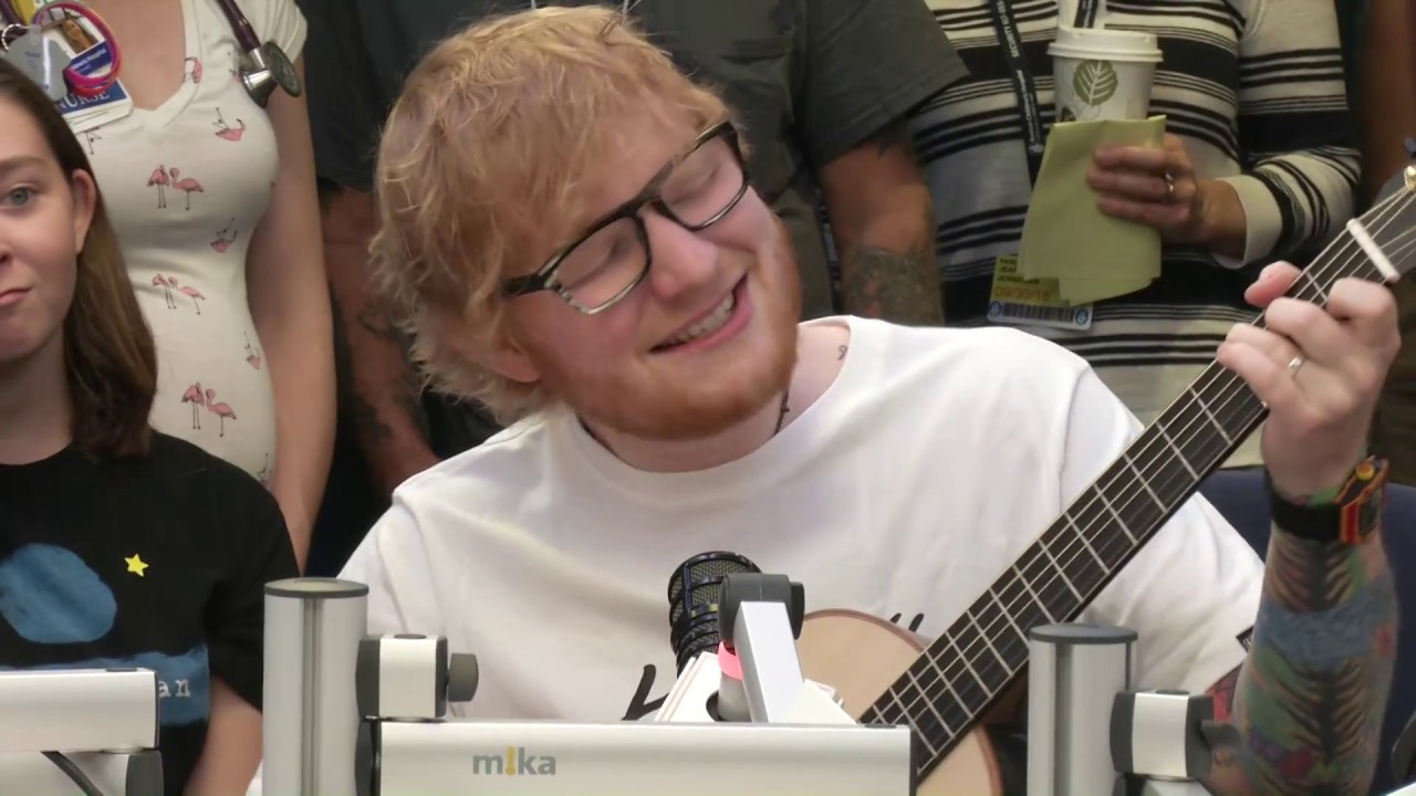 Ed Sheeran Visits Seacrest Studios at Boston Children's Hospital...Again!