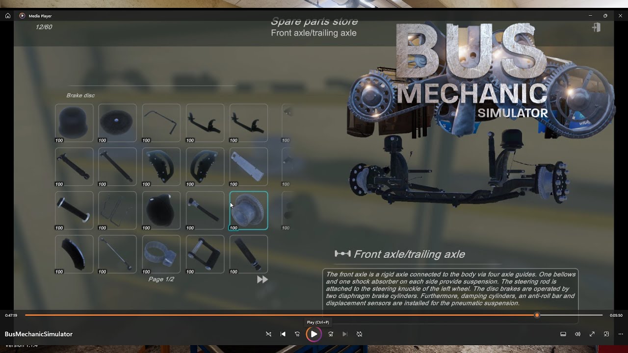 Bus Mechanic Simulator | Episode #3 | Class 2 Parts to Repair | Job Simulation | Bus Repair