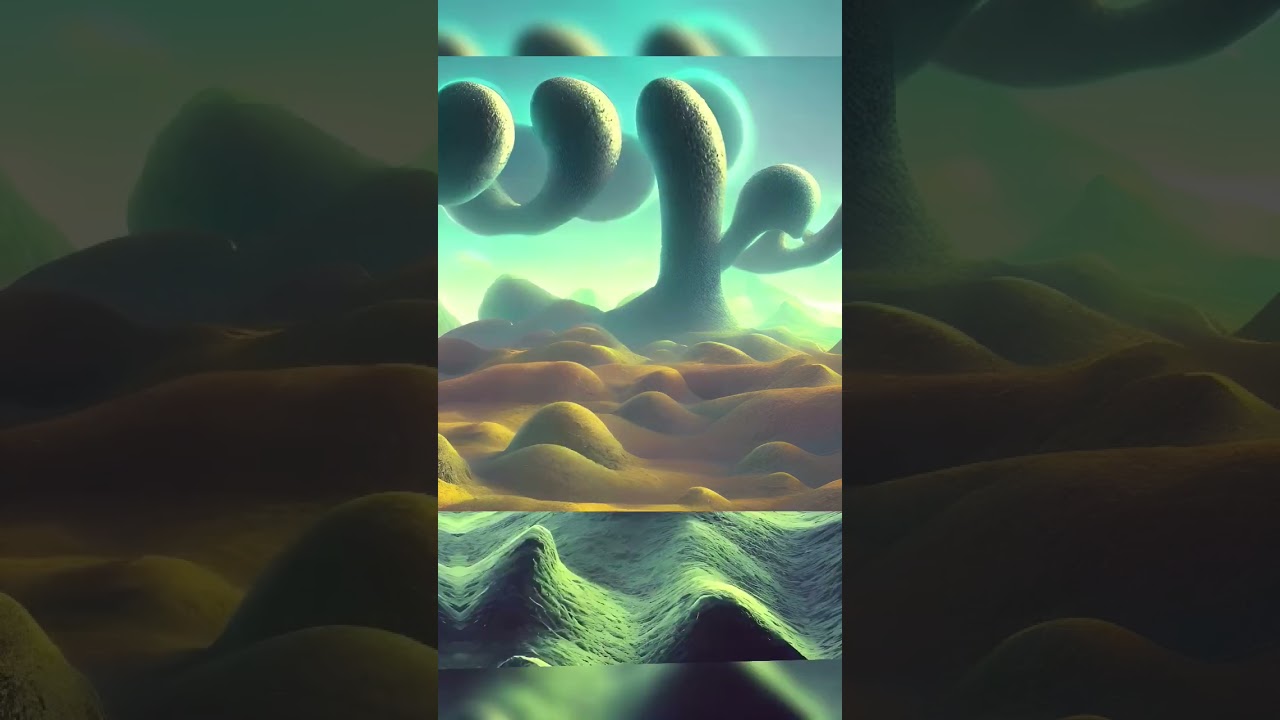 Beyond the Imagination: An AI-Generated Alien Landscape