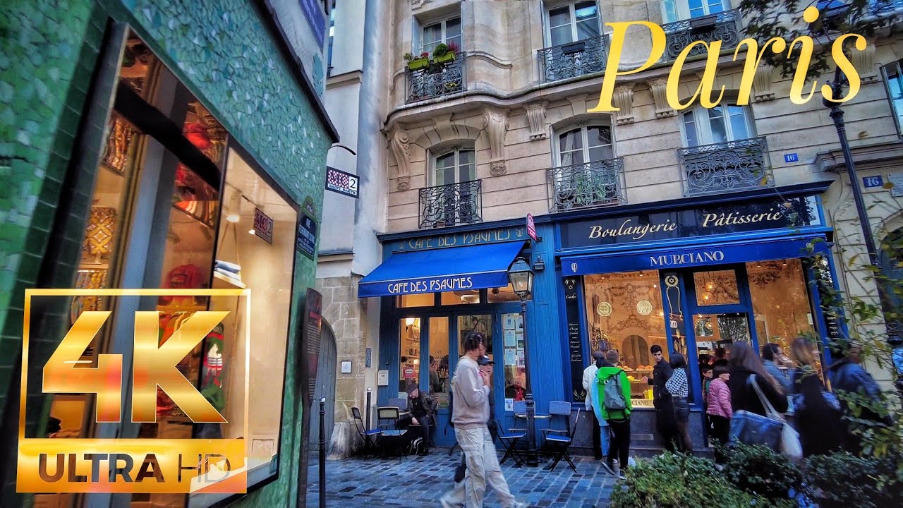 Walk in Paris - From Bastille to Châtelet - 4K
