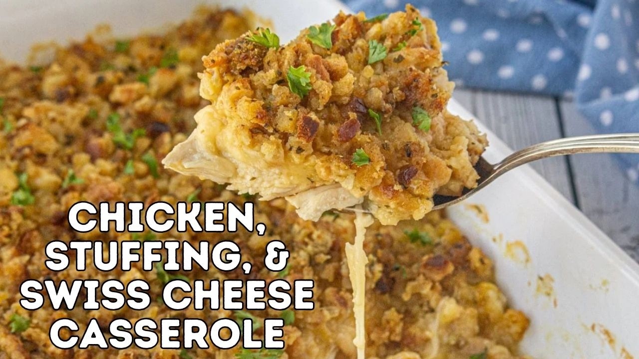 Homemade Chicken and Swiss Cheese Casserole That Tastes Fancy But Isn't