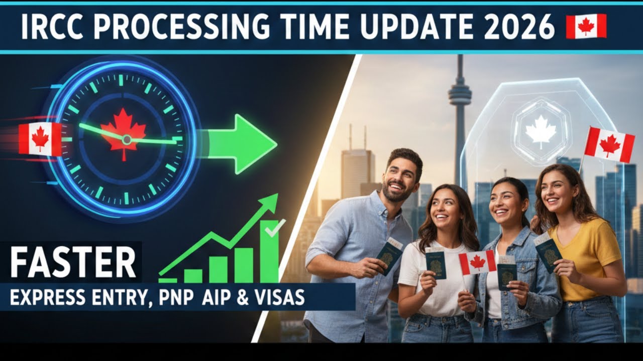 IRCC Processing Time Update 2026 | Faster Express Entry, PNP, AIP & Visas.