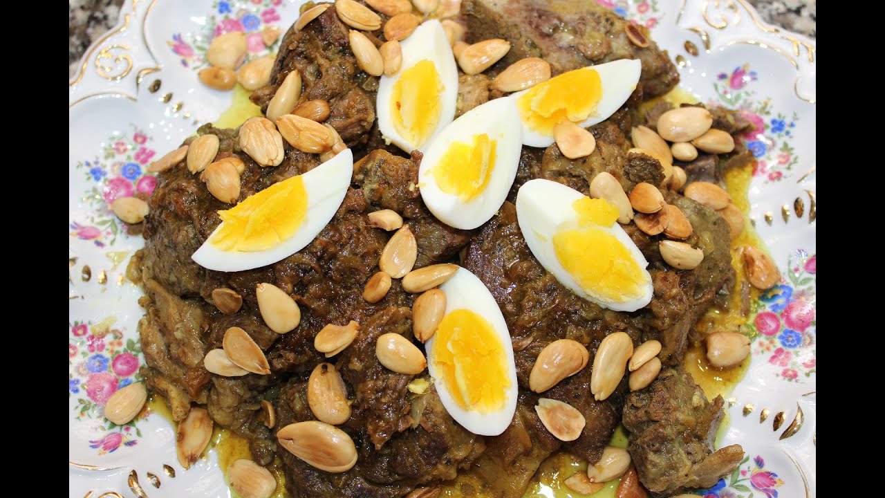 Tajine de viande tfaya --- طاجين مغربي/ اللحم تفاية