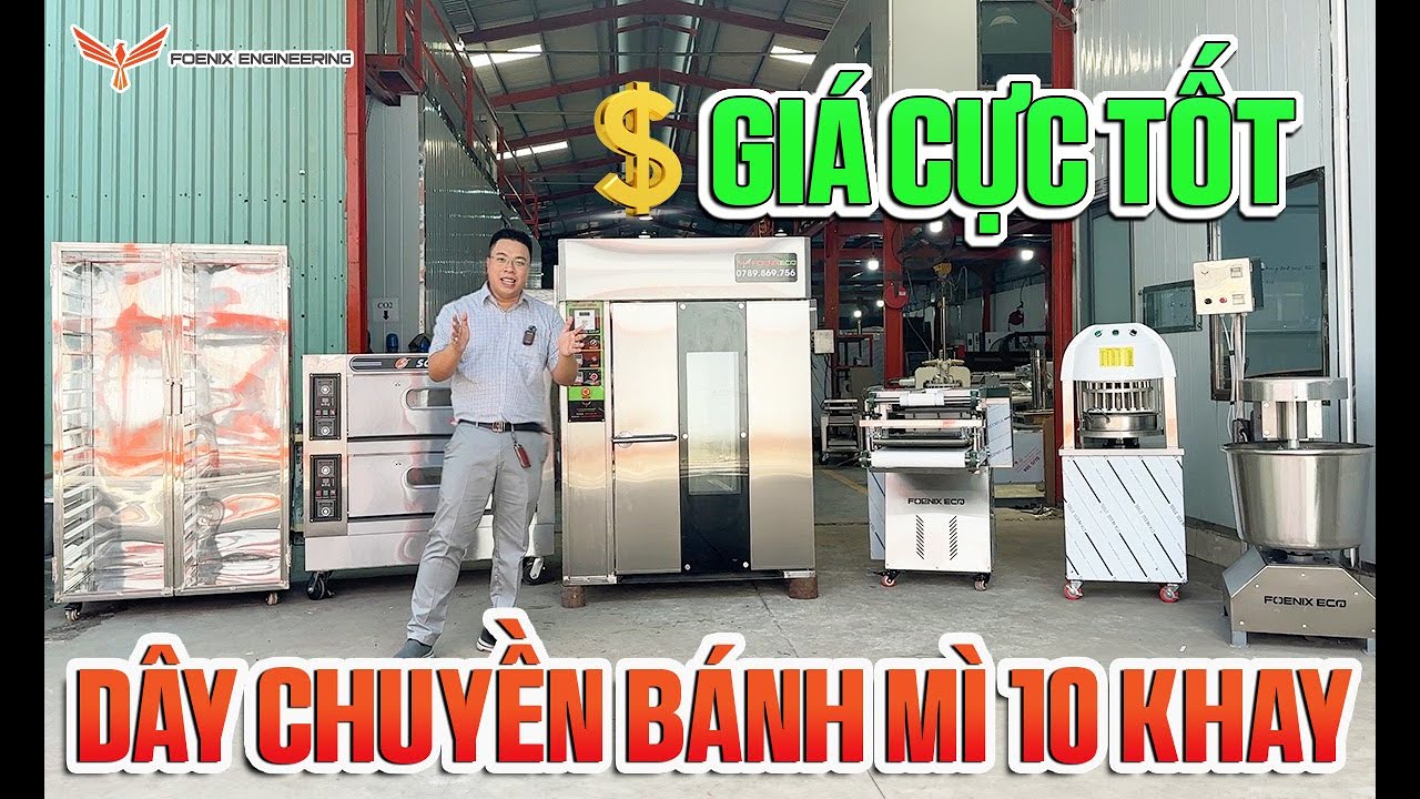 5 Thiết Bị Làm Bánh Mì Mới Nhất 2024 - Lò Nướng Bánh Mì Xoay FOENIX ECO