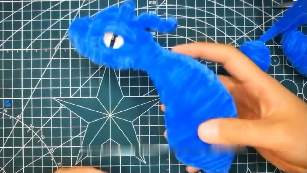 Craft pipe cleaner Dragon Making Example Tutorial - PART 02 - Dragon's Body making