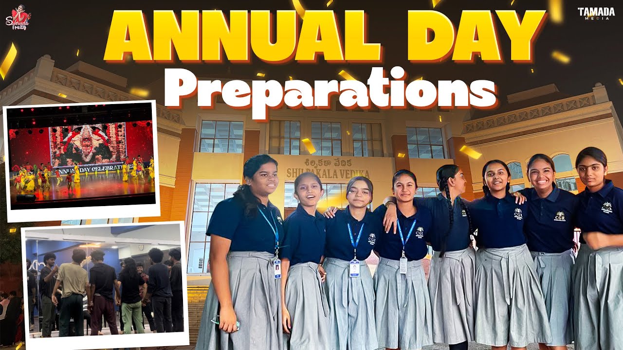 Annual Day preparations || School 🏫 || Annual Day || Sahrudafruity