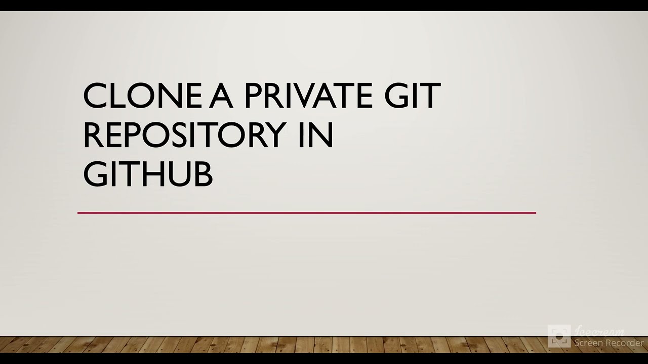 Клонировать приватный Git-репозиторий в GitHub
