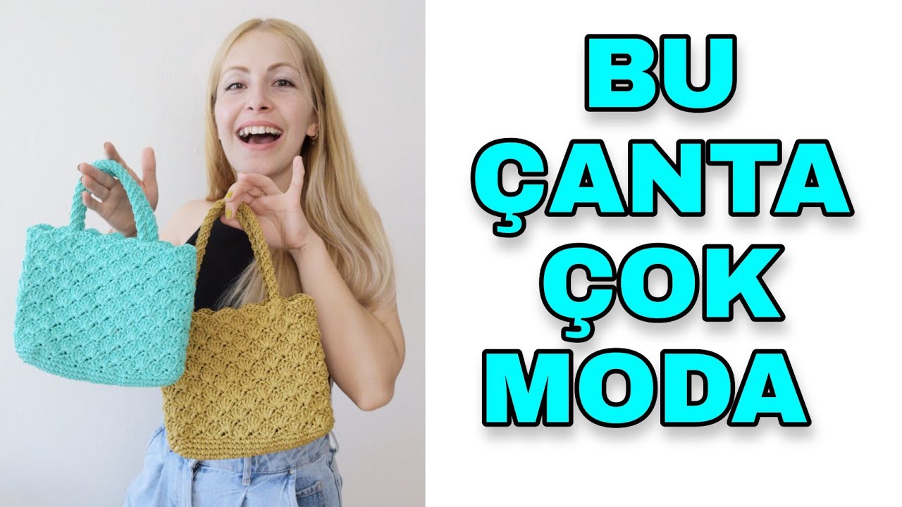 BU ÇANTAYA BAYILACAKSINIZ 🤩 | Hasır Çanta Nasıl Yapılır? | Crochet Bag Tutorial | Diy