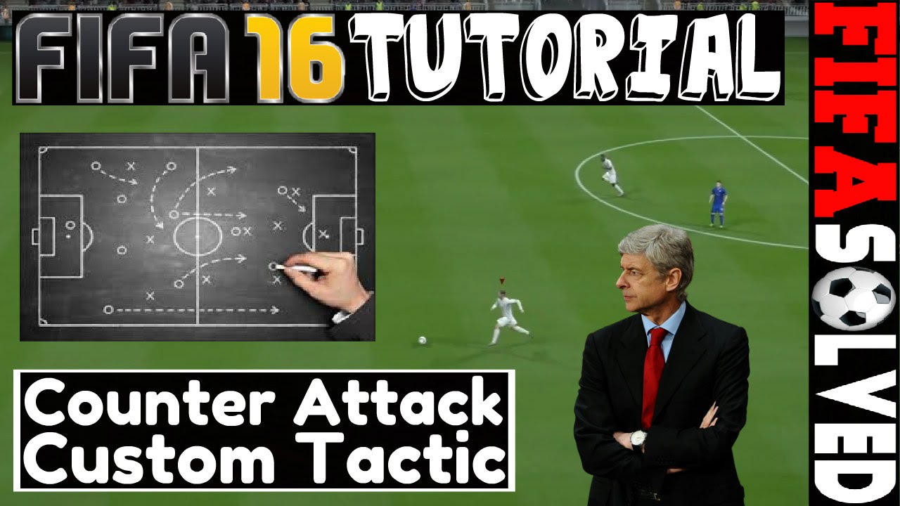 FIFA 16 Counter Attack Custom Tactic Tutorial | BEST Tips