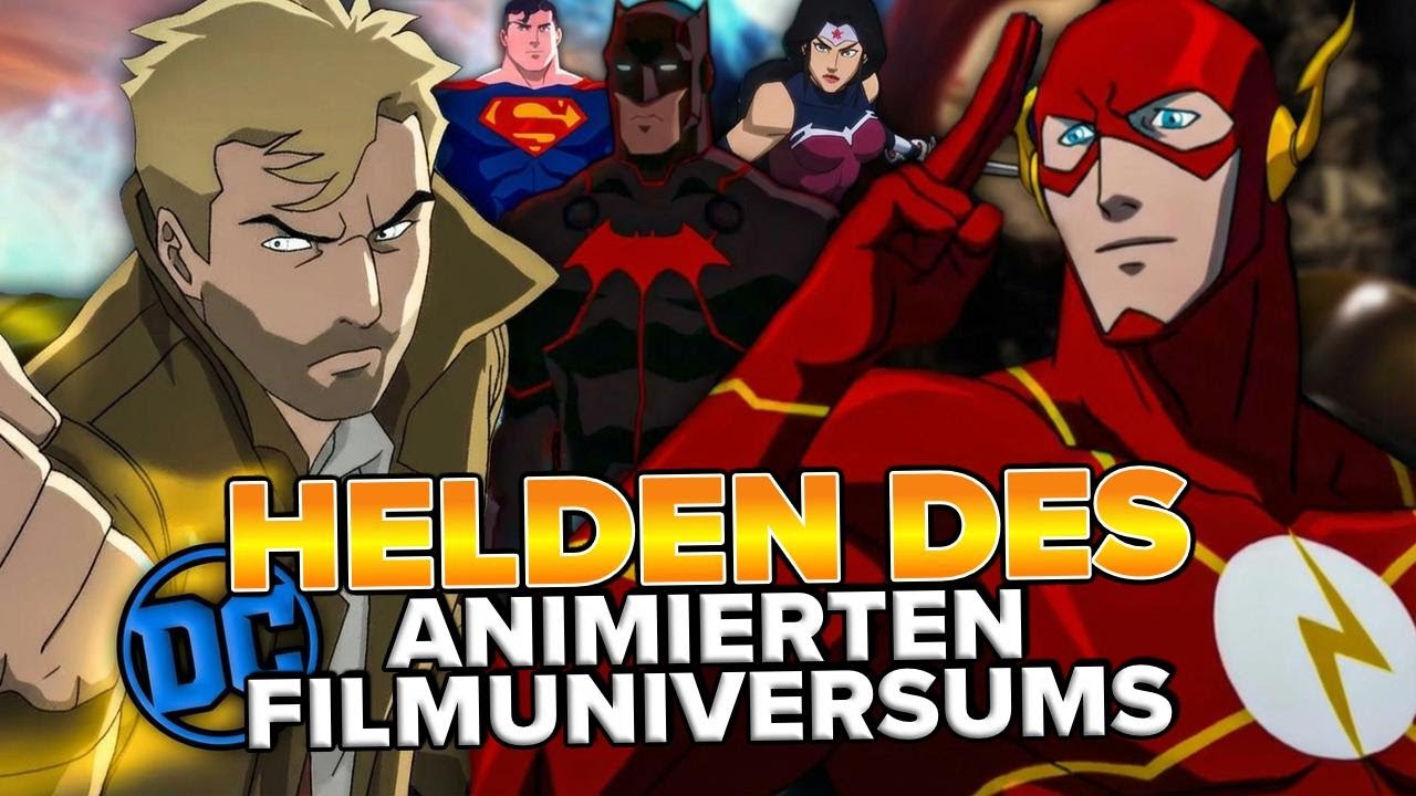 Alle DC-Helden, die im Animationsfilmuniversum dabei waren