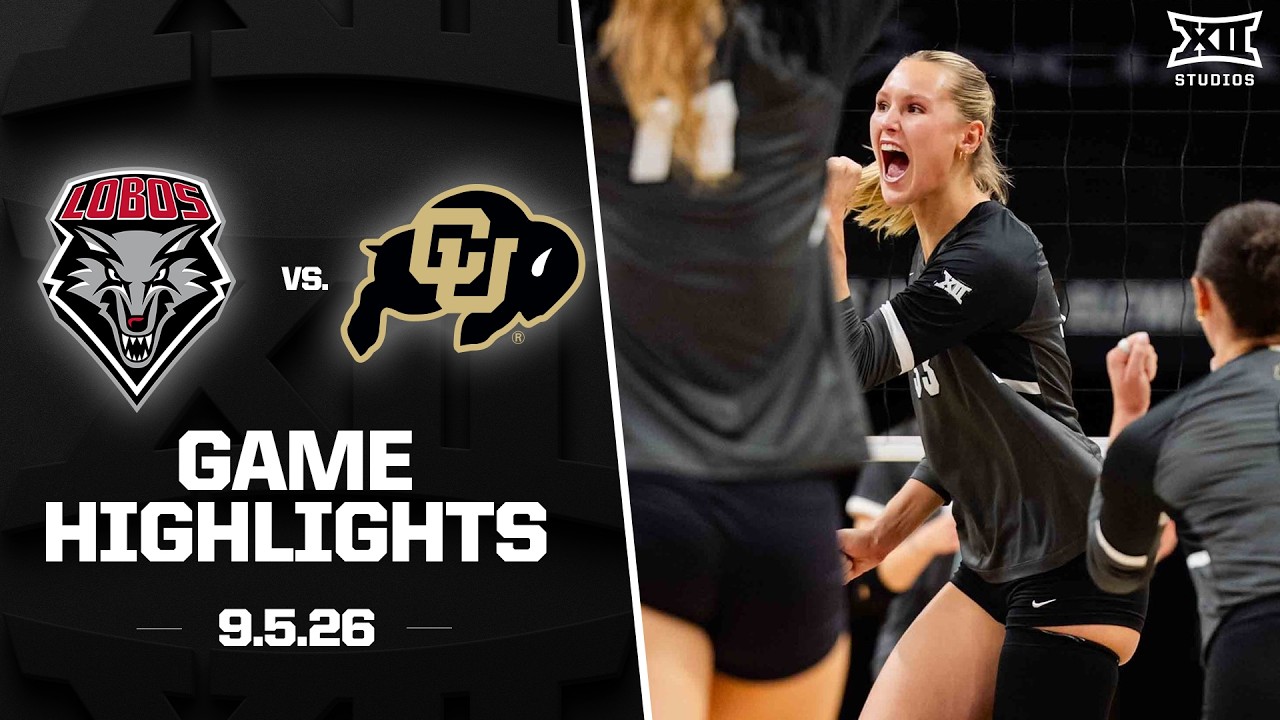 New Mexico vs. Colorado Highlights (9.5.26) | 2026 Big 12 Volleyball