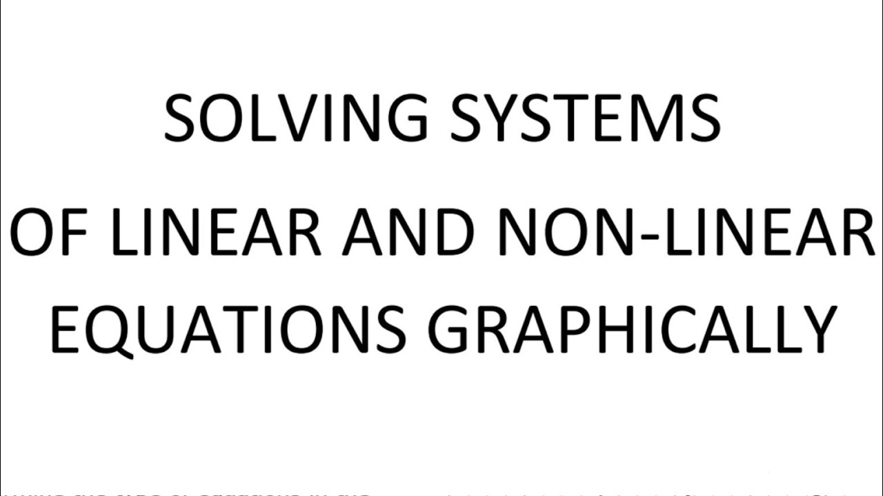 Solving Systems of Nonlinear Equations Algebraically