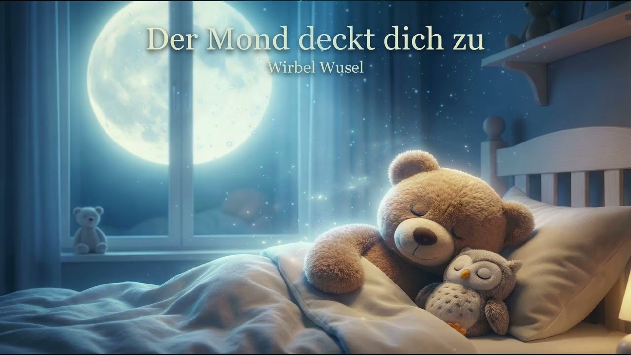 🌙 Der Mond deckt dich zu 🧸 Zauberhaftes Schlaflied für süße Träume ✨ (Wirbel Wusel)