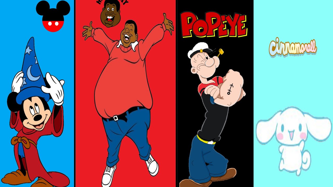 MUGEN Tag Team Arcade Gameplay - Mickey Mouse X, Fat Albert X, Popeye the Sailor Man & Cinnamoroll X