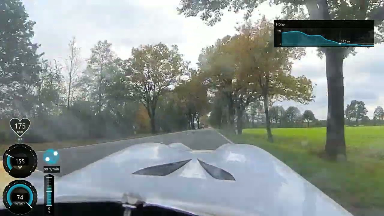 Milan SL Velomobile high speed into Winsen(Aller)