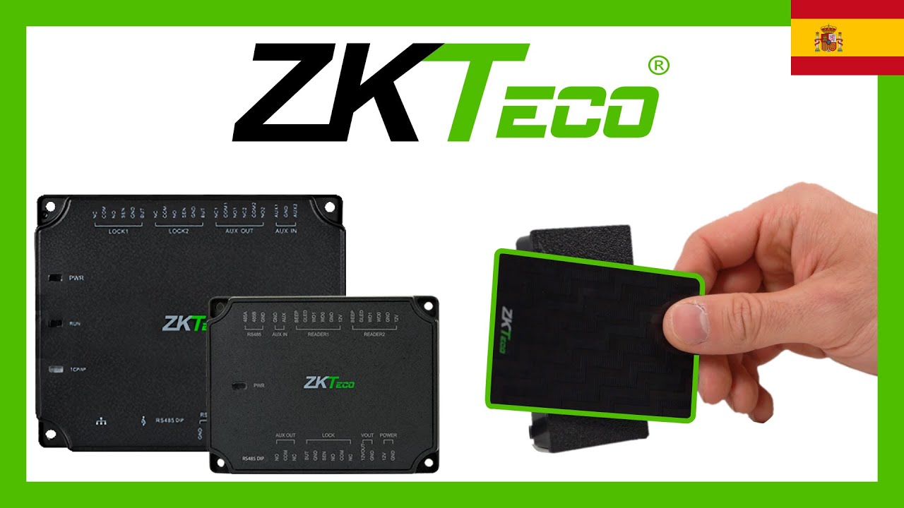 Controladora Extensora ZK-SRB-DM10 y Lector de Tarjetas ZKTeco para Control de Accesos 💳