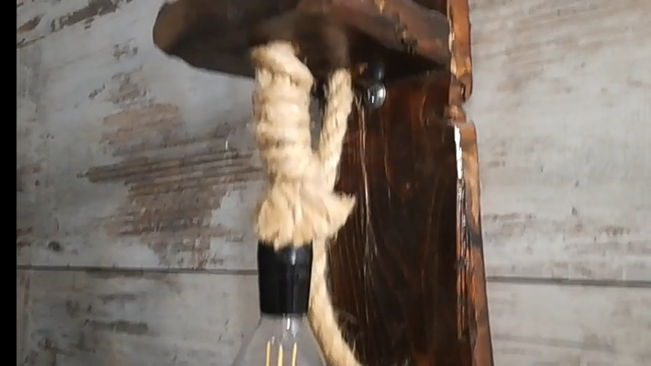 κατασκευή rustic φωτιστικού-diy ructic lighting ideas