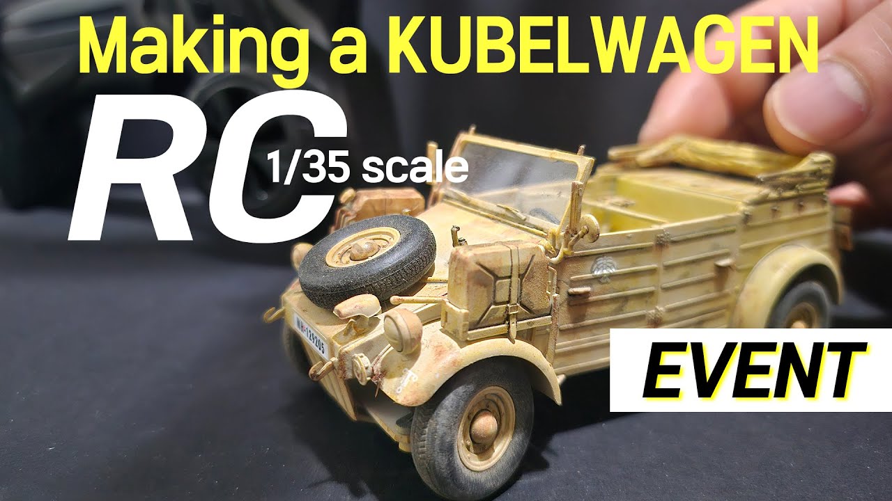 구독자 이벤트 Making a KUBELWAGEN RC car 1/35 scale