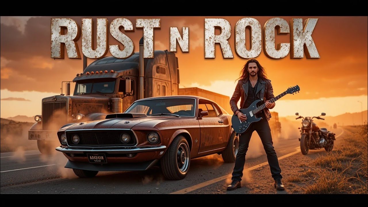 RUST N ROCK PLAYLIST – Freedom Ride Rock | Rusty Cars & Rebel Souls  #RoadTripPlaylist