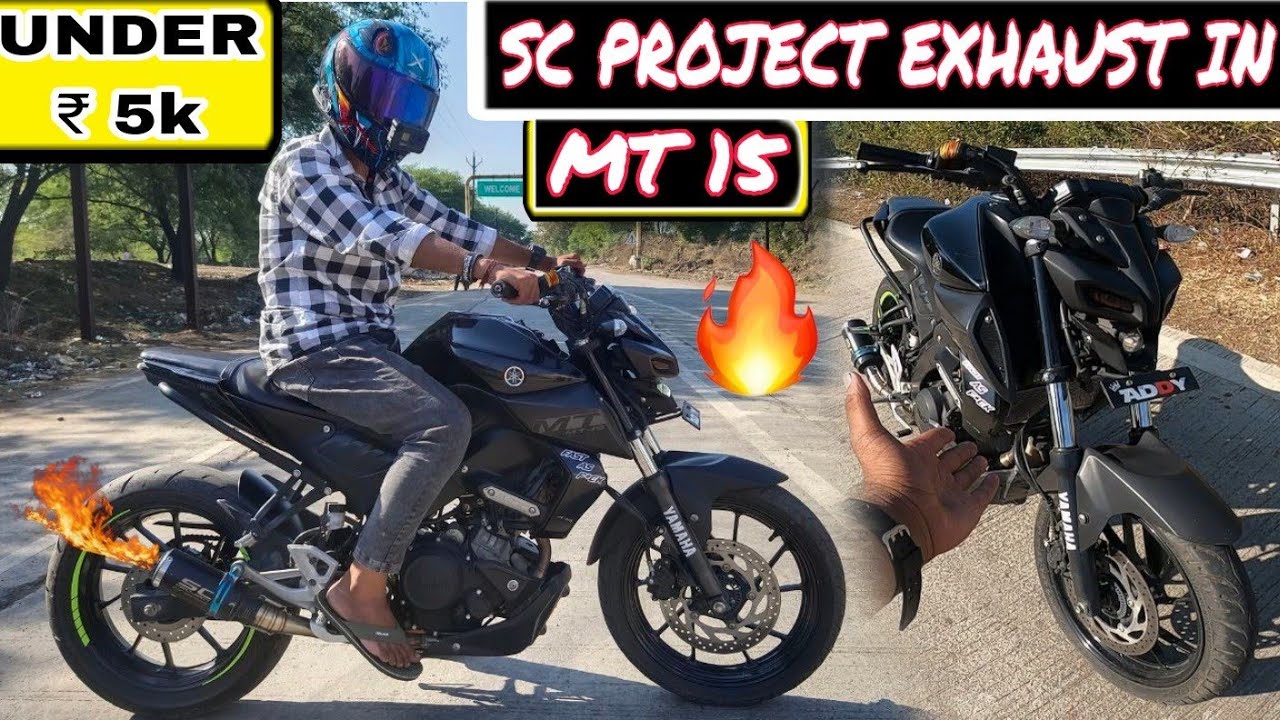SC project exhaust in Mt 15 #yamaha full detail video with price