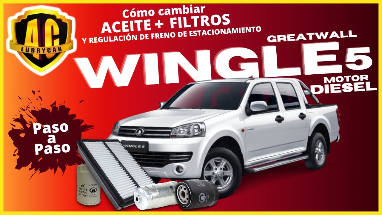 Como cambiar aceite de motor y filtros (Great Wall - Wingle 5 4x4 motor a diesel)