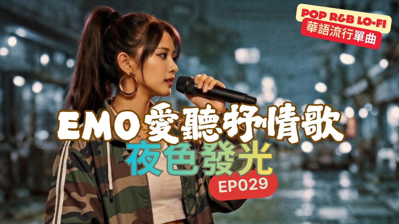 【pop】夜色發光 | 🎧emo愛聽抒情歌 ep029 | 訂閱我，每週給你好音樂~  | 最怕Rapper唱情歌