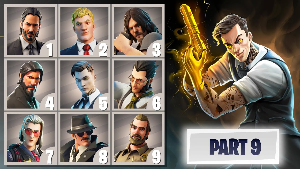 FORTNITE CHALLENGE PART #9 - GUESS THE SKIN BY THE FAN ART.