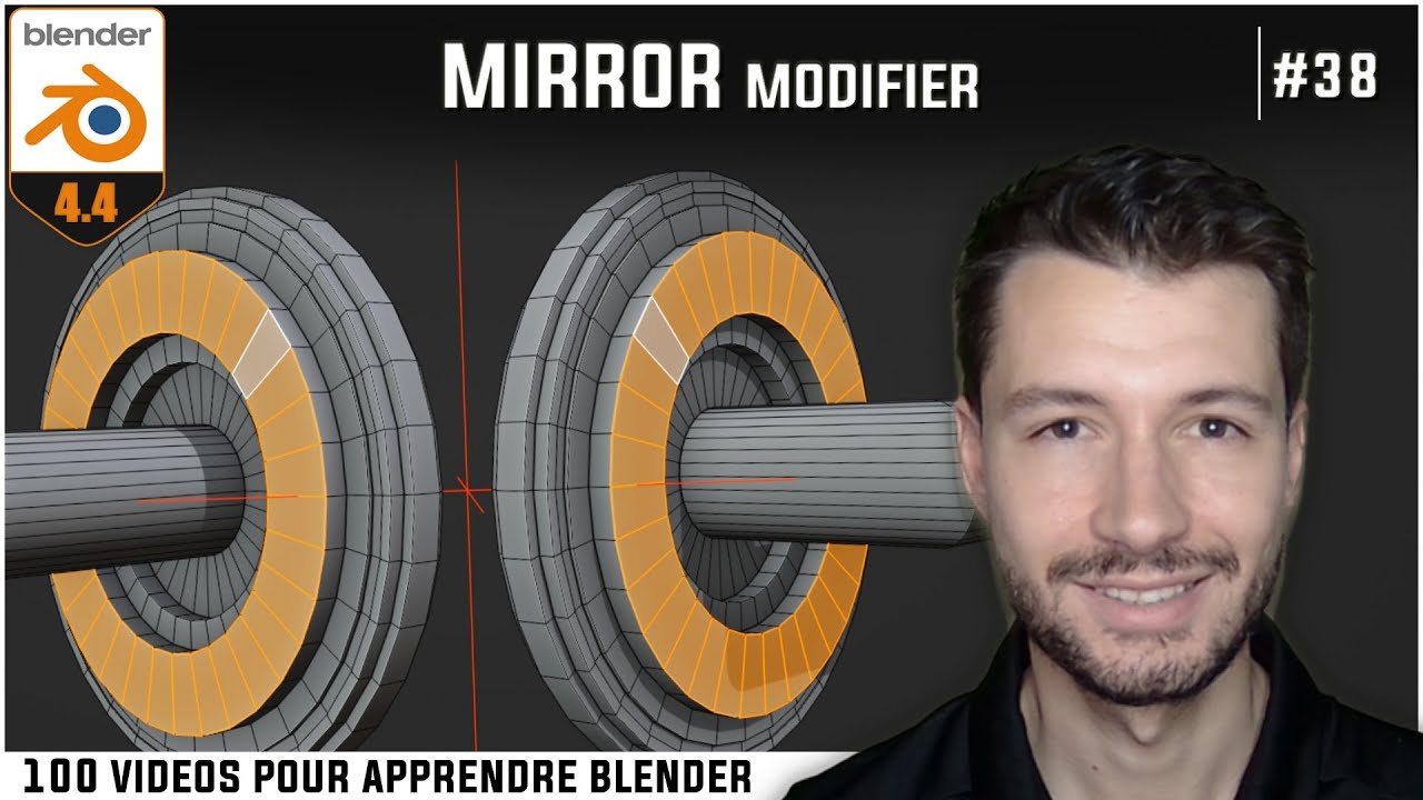 #38 | MIRROR MODIFIER - Apprendre Blender en 100 vidéos [TUTO FR]