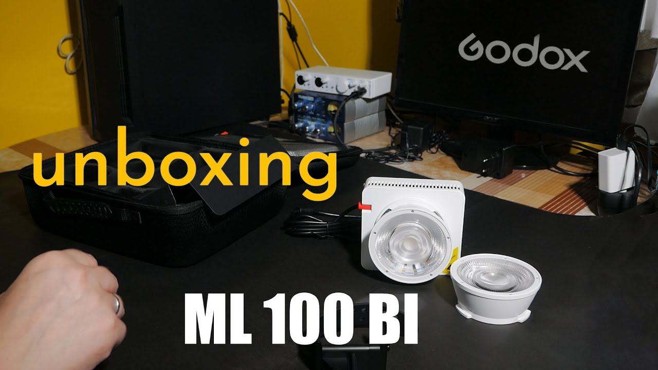 Unboxing Godox ML 100 BI COB light for video