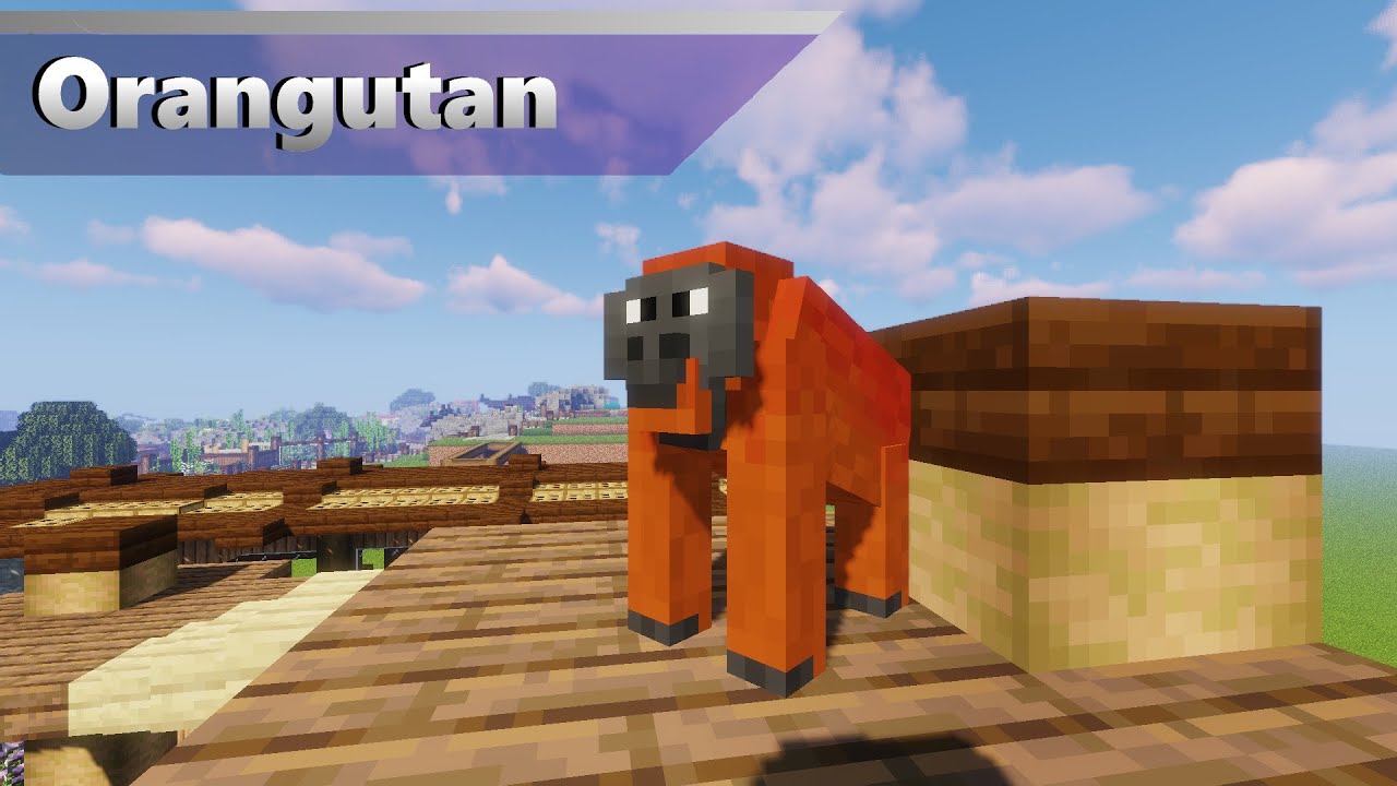 Orangutan | Alex's Mobs Zoo (Minecraft 1.16.5 Zoo)