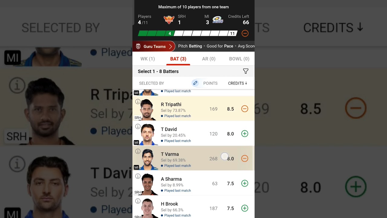 today match 100% win this video includes SRH vs MI pitch reportSRH vs MI match