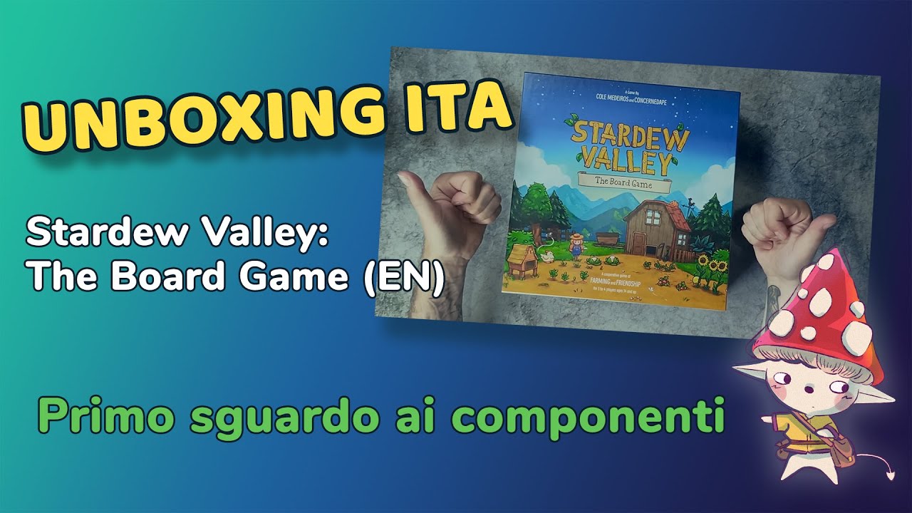 Unboxing ITA: Stardew Valley – The Board Game (EN) | Primo sguardo ai componenti (1–4 giocatori)