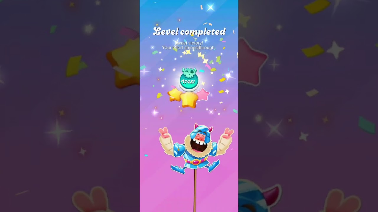 Candy Crush Saga level 17481-17482 completed
