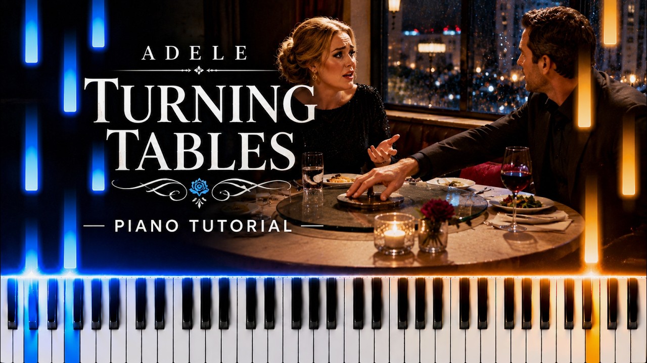 Learn To Play Turning Tables Adele on Piano! (Beginner)