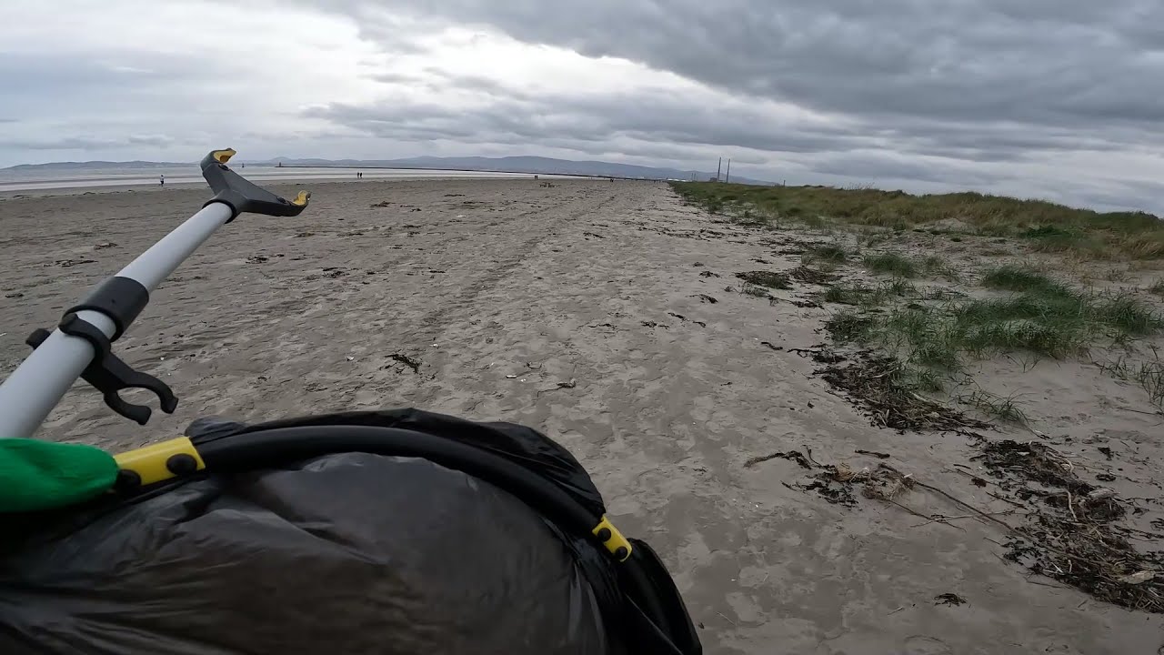 Dollymount Beach and Dunes - Dublin┃Litter Pick Walking Tour┃4K 60fps UHD