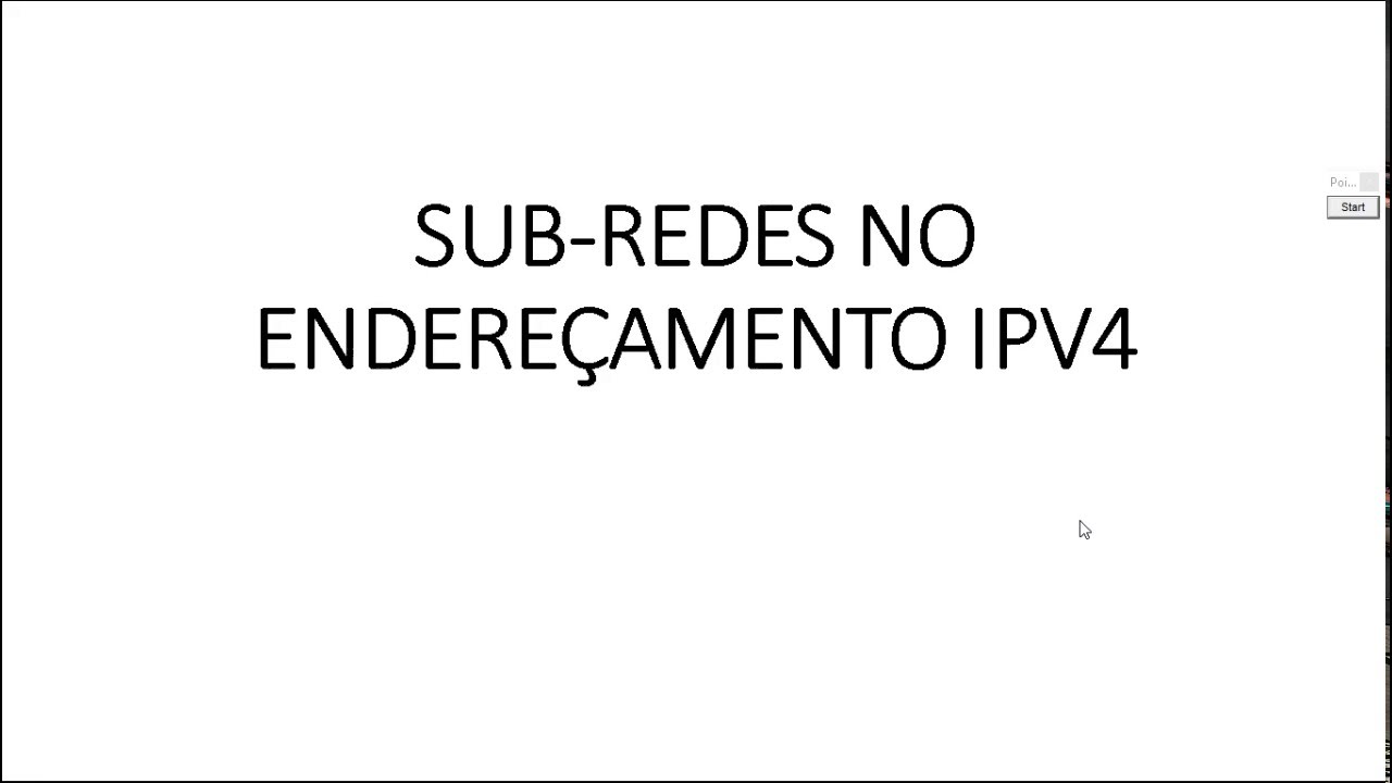 Sub Redes em endereço IPV4