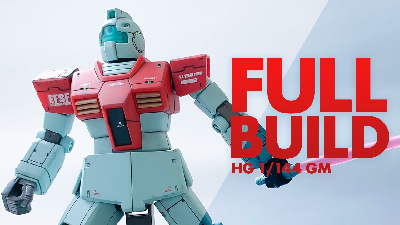 HG RGM-79 GM | FULL BUILD | HAND BRUSH | HGジムを筆塗り成型色活かしでカッコよく作る！【GUNPLA | ガンプラ】