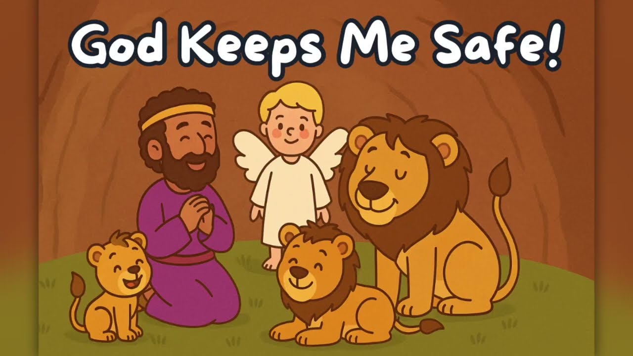 God Keeps Me Safe! | Bible Song for Kids | Daniel and the Lion’s Den | Bible Toddler Tunes