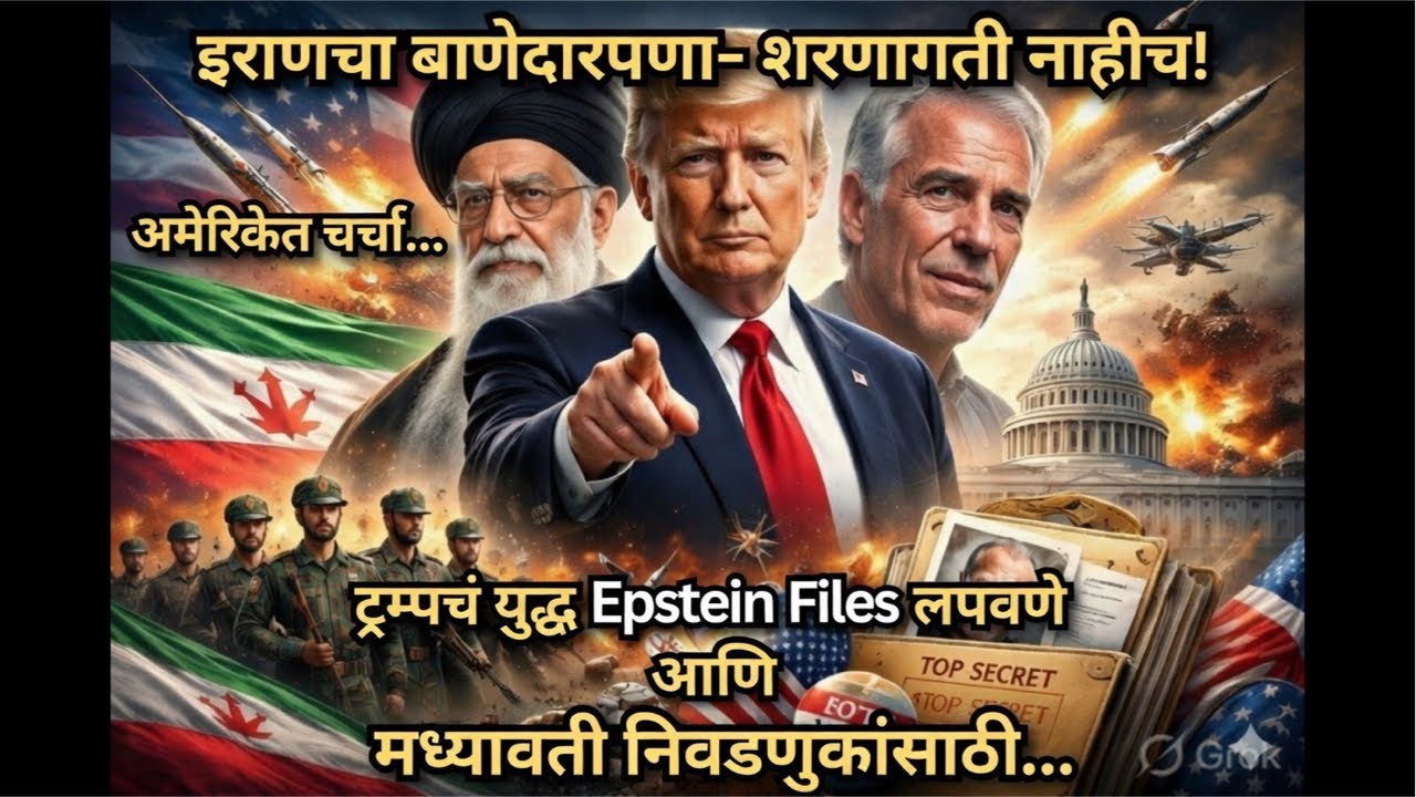 Iran War की Political Game? इराण मध्यस्थीला तयार नाही! Epstein Files! Midterm Elections मागचं गुपित!