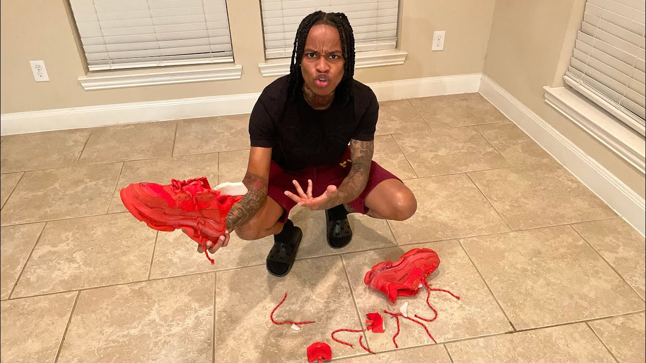 CUTTING UP JAZZ BALENCIAGA  SHOES… *PayBack*