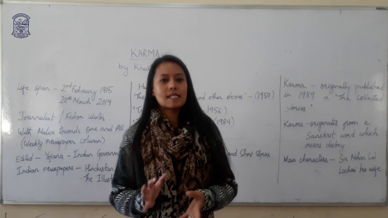 Class 11 English (Karma) Miss Smriti Rai