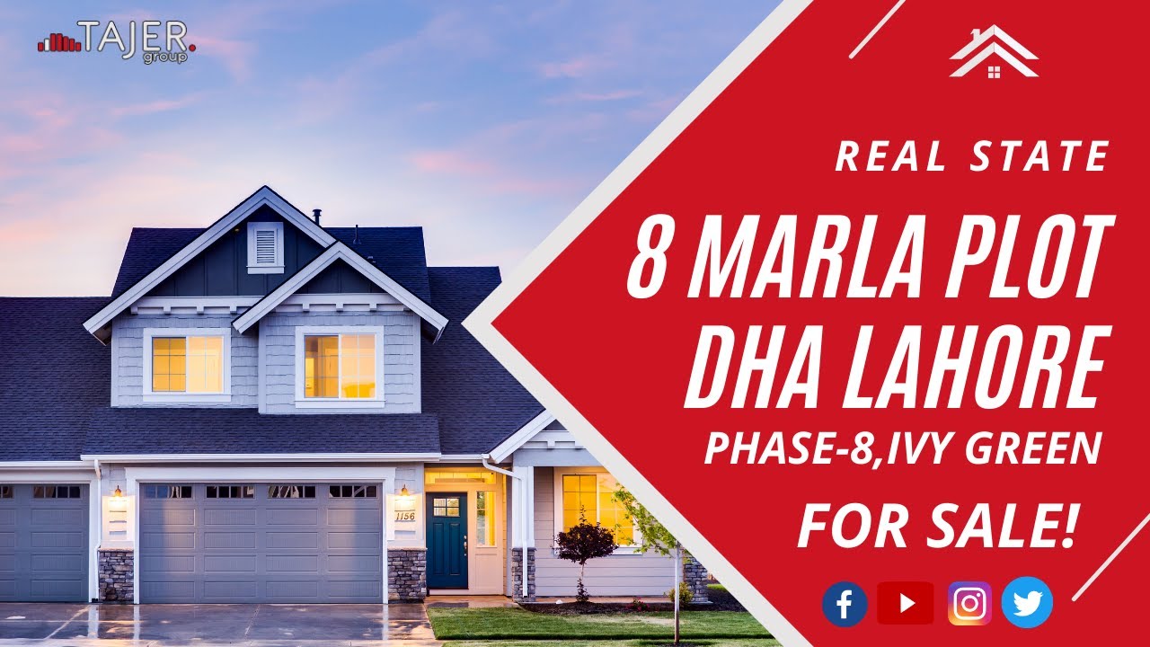 8 Marla Corner Plot for Sale in DHA Phase 8 Ivy Green, Sector Z6, Lahore | Tajer Estate
