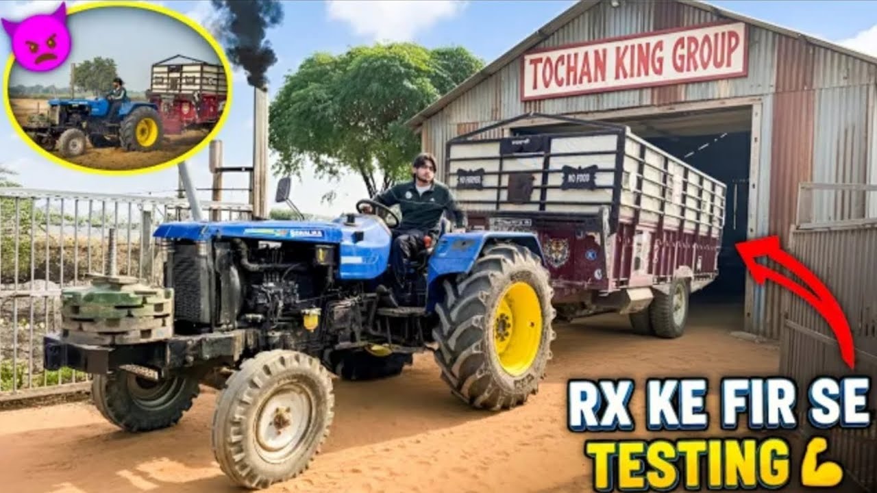 💥😳आज तो Bulldozer ,Sonalika rx ने testing मैं trolley रेल बना दी //