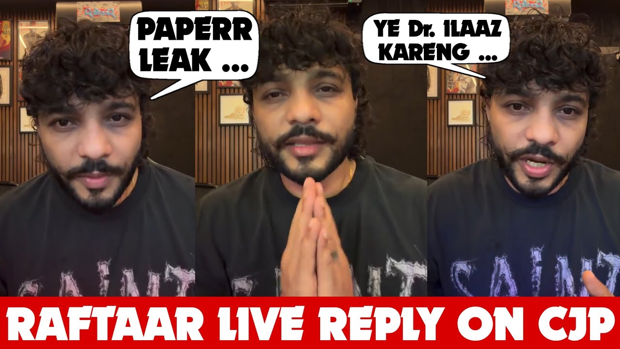 RAFTAAR LIVE TALKING ABOUT CJP PROTEST & NEET PAPER LEAK | RAFTAAR REPLY ON DHARMENDRA PRADHAN 