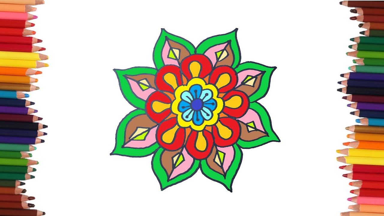 Cómo dibujar una mandala | Dibujos faciles