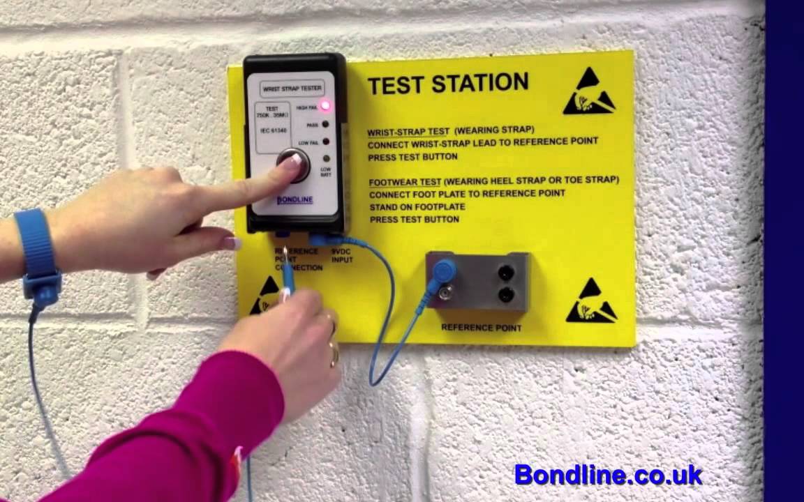 How To Use An ESD Wrist Strap and Foot Tester | WST and Wall Tester | Bondline