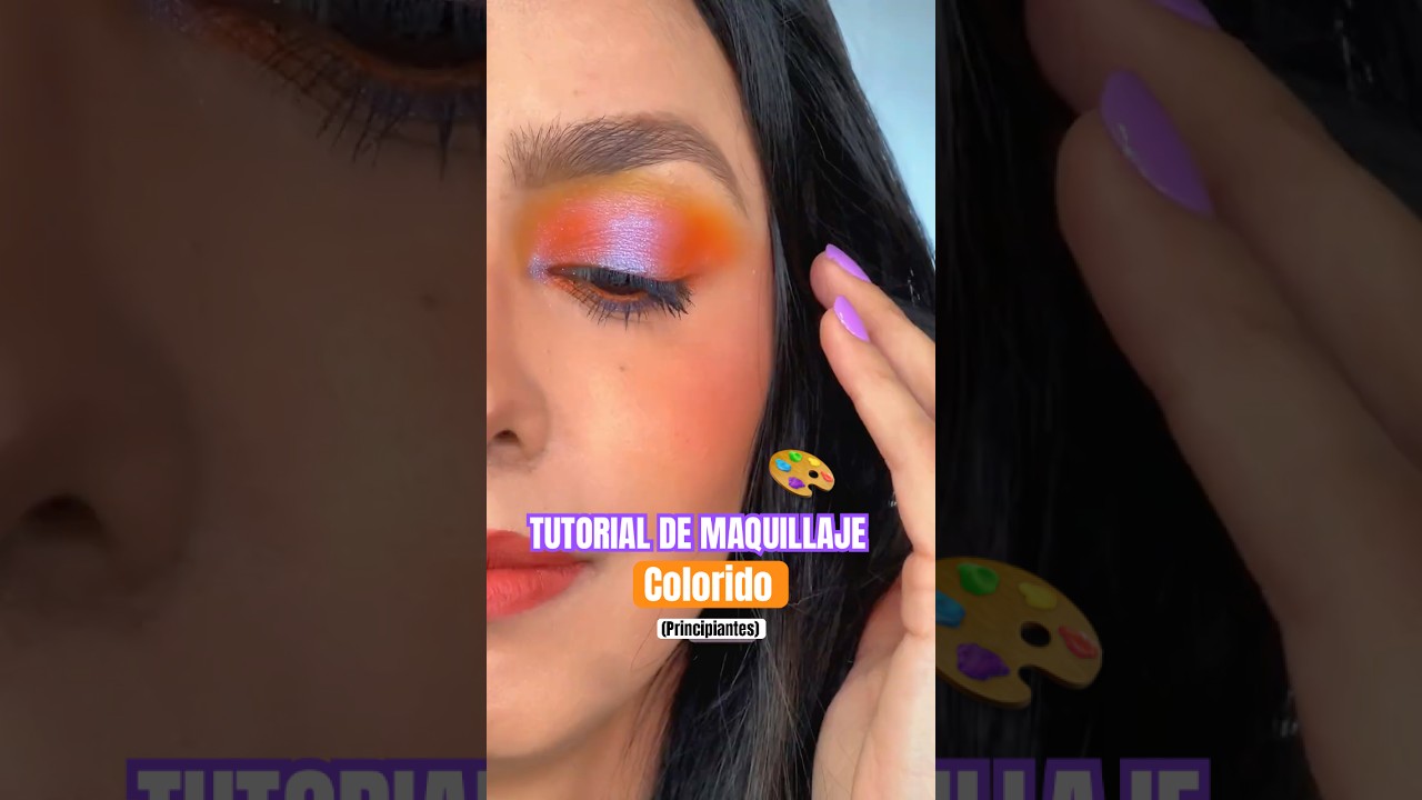 Maquillaje colorido fácil y rápido | ideal para principiantes en maquillaje 🎨 💄
